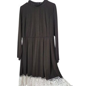 Women's NWT Zeagoo Black White Lace Dress XL